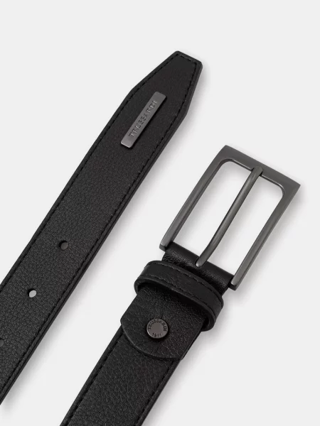 Trussardi curea pentru bărbați din piele negru