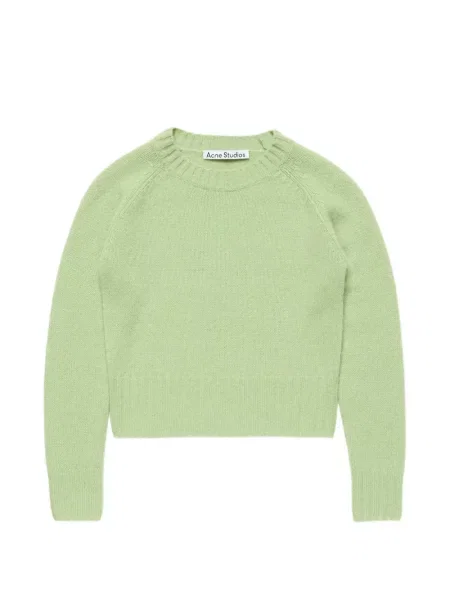 Pulover Acne Studios din cașmir verde