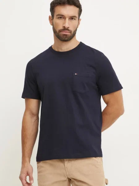 T-shirt o kroju regular fit z czystej bawełny Tommy Hilfiger