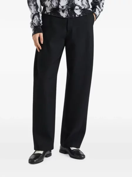 Pantaloni Givenchy de flanelă negru