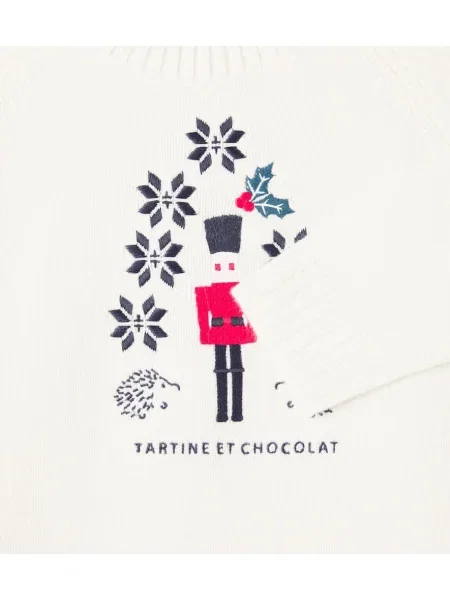 Gyerek szvetter Tartine Et Chocolat fehér