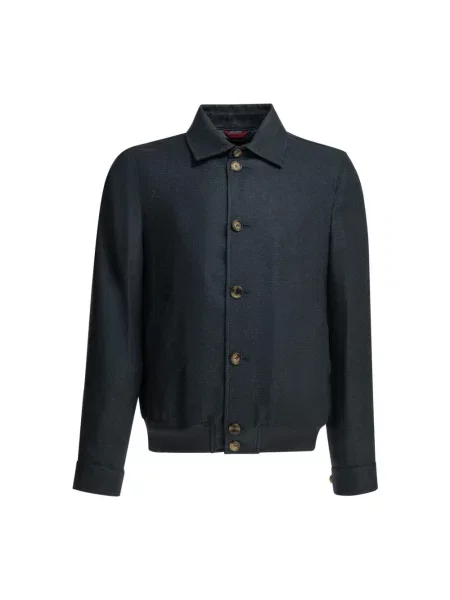 Kurtka bomber Brunello Cucinelli niebieski