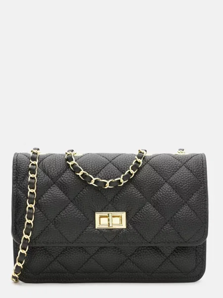 Кожаный клатч Borsa Leather черный