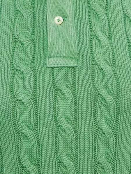 Gėlėta raštuota polo marškinėliai Polo Ralph Lauren iki kelių žalia