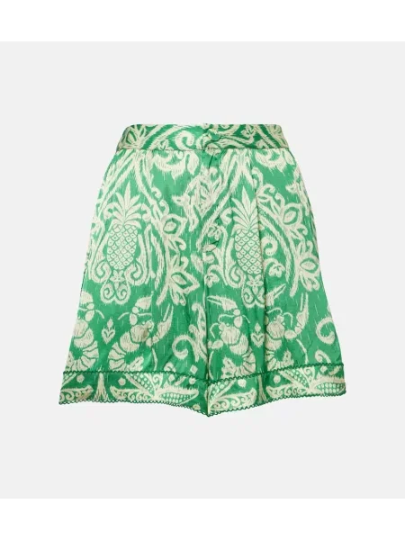Pantaloni scurți Poupette St Barth cu imagine verde