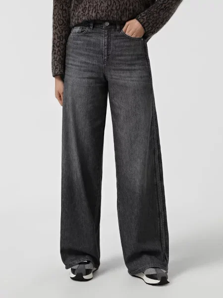 Прямые джинсы Emporio Armani серые