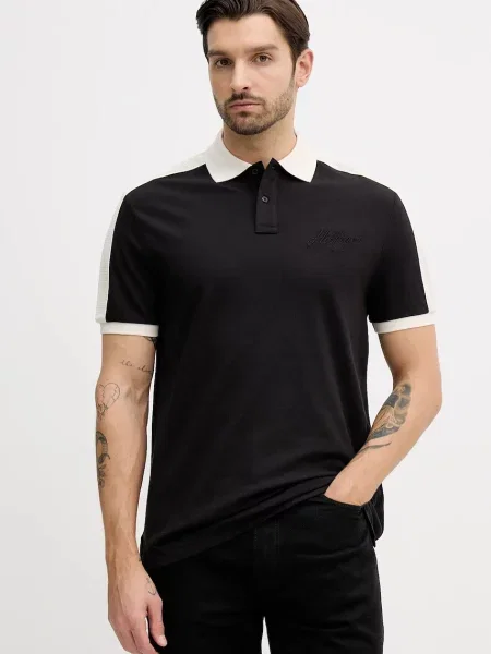 Tommy Hilfiger tricou polo negru