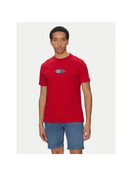 Majica Tommy Hilfiger rdeča