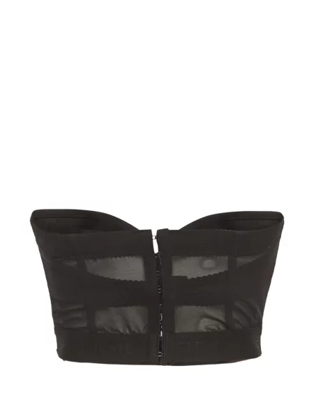 Top Elisabetta Franchi plasă negru