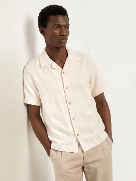 Paul Letní Košile Comfort Fit krémová