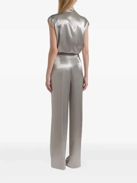 Bluzka Alberta Ferretti bez rękawów srebrna