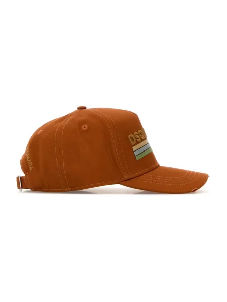 Czapka z daszkiem Dsquared2 pomarańczowa