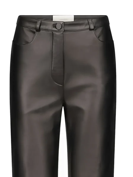 Pantaloni Loulou De Saison din piele negru