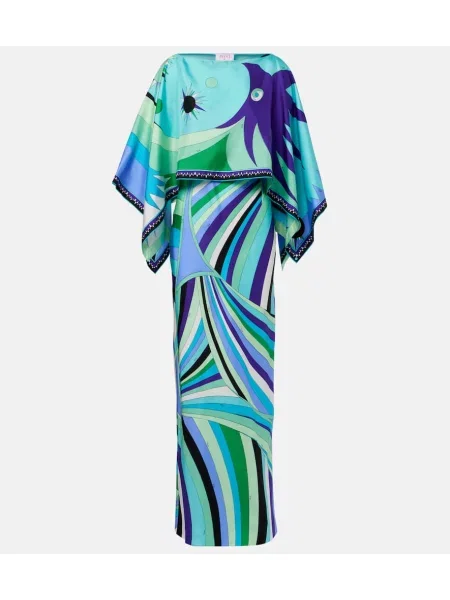 Rochie maxi Pucci de mătase de costum