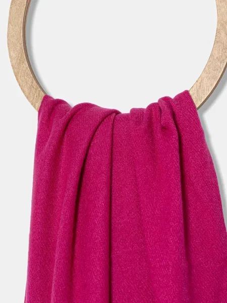 Шарф з шерстю Answear.LAB однотонна рожевий