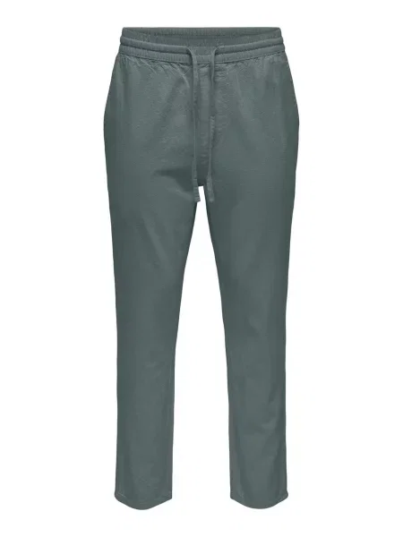 Only & Sons Pantaloni Live Crop închis verde