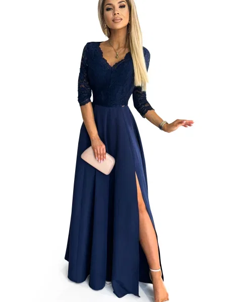 Sukienka wieczorowa Numoco niebieska