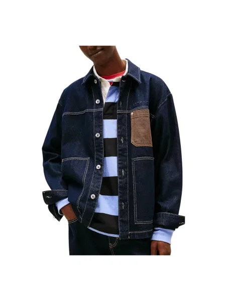 Kurtka jeansowa Tommy Jeans niebieska