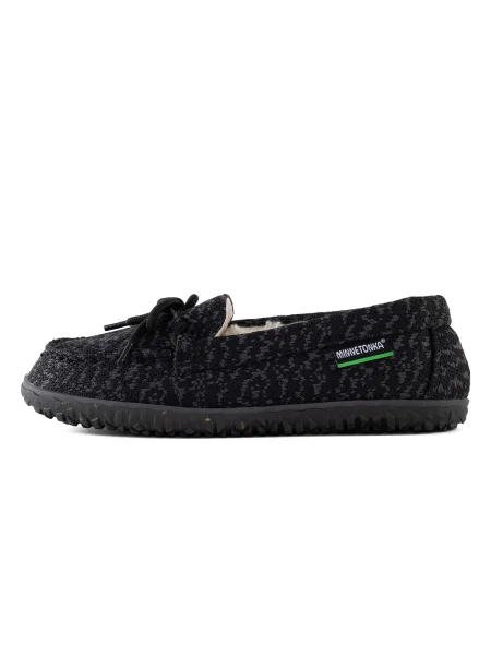 Minnetonka Mokasíny Eco Oak tmavě šedá / zelená / černá bílá