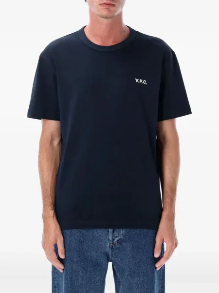 Tricou A.p.c. cu imagine albastru