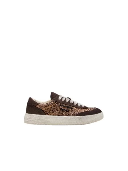 Sneakersy Ghoud z cekinami brązowe