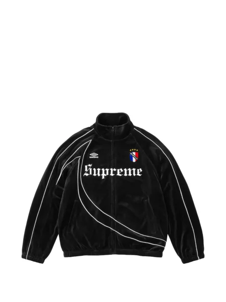 Geacă Supreme din velur alergare negru