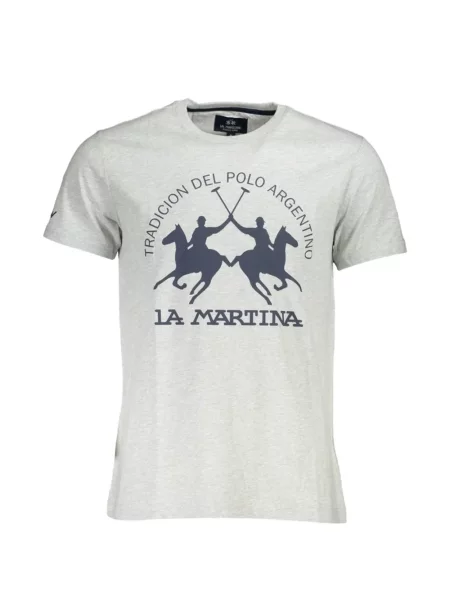 Tricou La Martina cu imagine alb