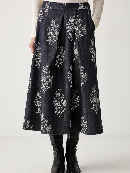 Weekend Max Mara fustă din denim WKDSTRUZZO
