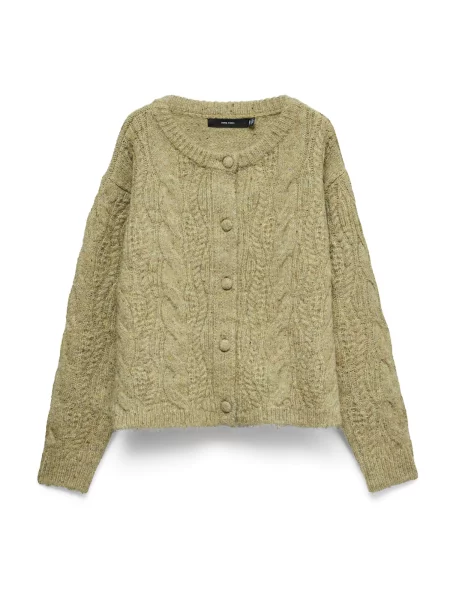 VERO MODA Geacă tricotată VMINGRID oliv
