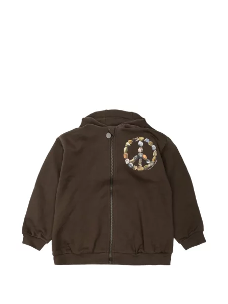Bluza z kapturem dziecięca Stella Mccartney brązowa