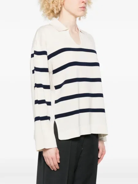 Gulerat pulover Maison Kitsune cu dungi