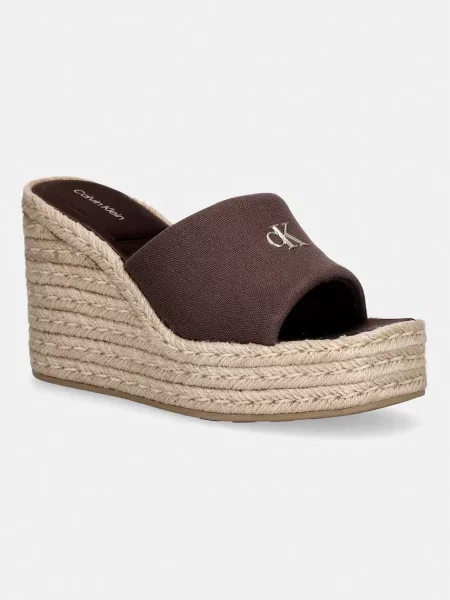 Espadryle Calvin Klein brązowe