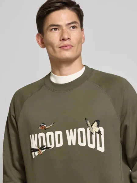 Bluza z wyhaftowanym motywem model ‘Hester’ Wood Wood