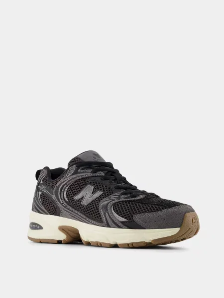 Кожаные кроссовки New Balance 530 черные