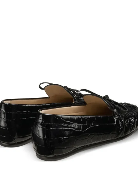 Pantofi loafer Stuart Weitzman cu funde negru