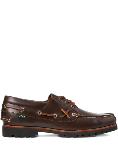 Șapcă Polo Ralph Lauren cu decolteu în V cu autograf în carouri albastru