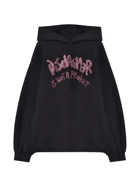 Bluza z kapturem dziecięca Disclaimer czarna