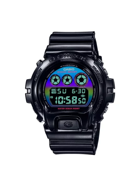 Lniany zegarek Casio czarny