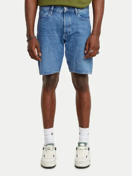 G-Star pantaloni scurți jeans albastru