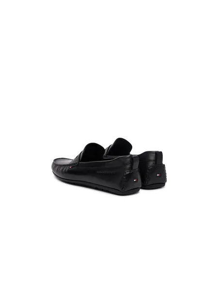Tommy Hilfiger Mokasíny Core Hilfiger Leather Driver čierna