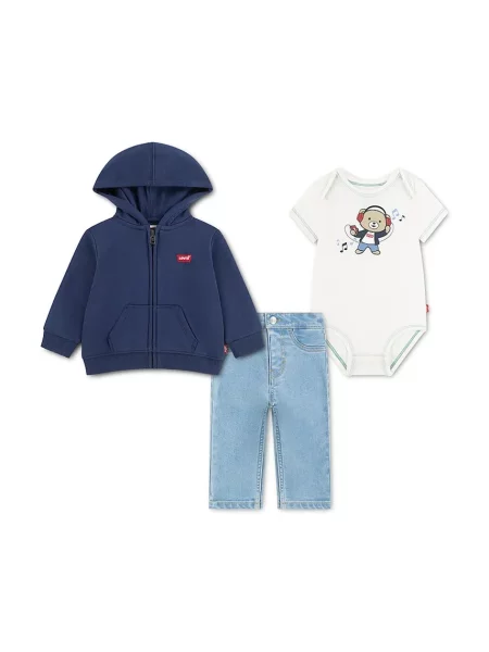 Levi's tepláková súprava detská s bavlnou FULL ZIP HOODIE SET