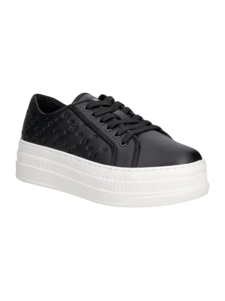 Sneakersy Armani Exchange z logo czarne