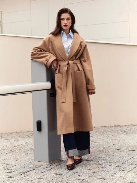 Вовняне Пальто Gepur бежевий