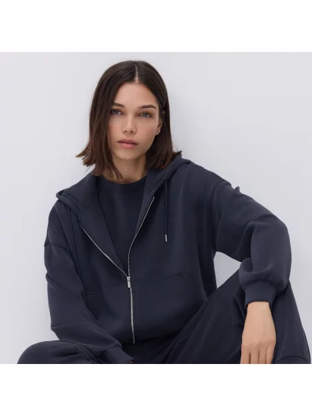 Reserved Mikina oversized tmavě šedá