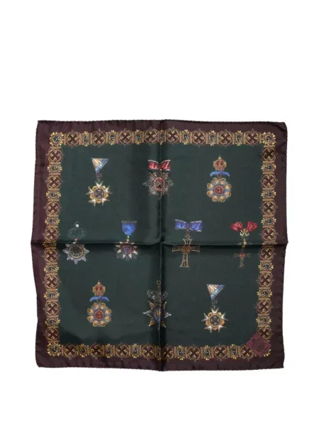 Fular Dolce & Gabbana cu imagine verde