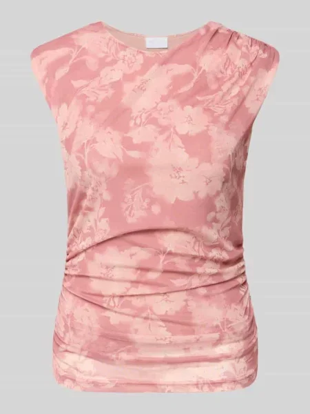 T-shirt z marszczeniami i okrągłym dekoltem Jake*s Collection