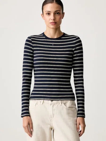 Tommy Jeans tričko s dlouhým rukávem s