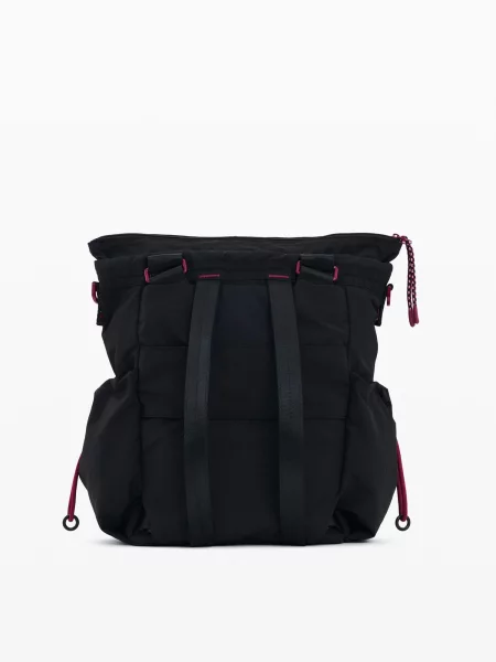 Desigual Rucsac lila / roșu merlot negru