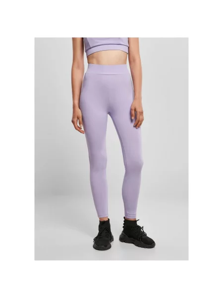 Legginsy Urban Classics z wysoką talią fioletowe