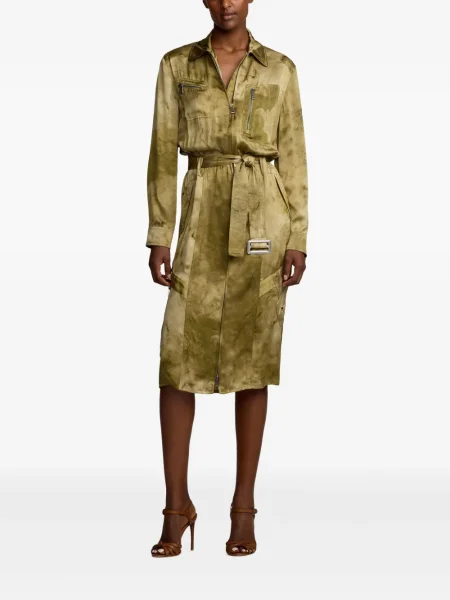 Костюм рокля тип риза Ralph Lauren Collection зелено